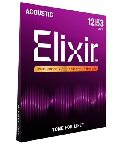 Elixir Elixir Phosphor Bronze NANOWEB Light, 12–53 (16052)