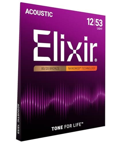 Elixir Elixir 80/20 Bronze NANOWEB Light, 12–53 (11052)