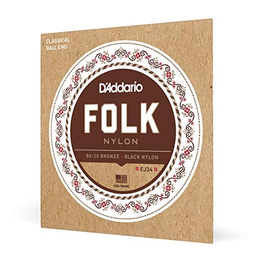D'Addario D'Addario EJ34 Folk Nylon Ball End, normal tension