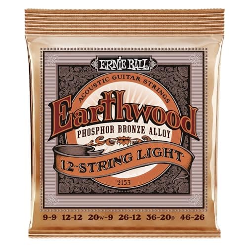Ernie Ball Ernie Ball Earthwood 12-String Phosphor Bronze, Light 9-46 (P02153)