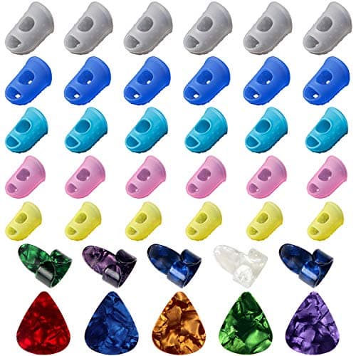 AUGSUN AUGSUN Silicone Fingertip Protectors, 30 pieces in 5 sizes