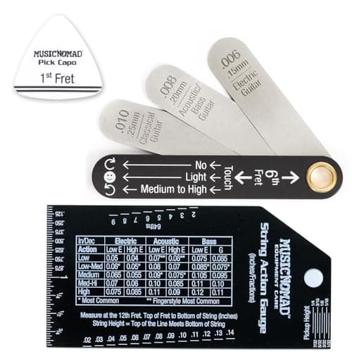 MusicNomad MusicNomad Rod Gauge & String Action set